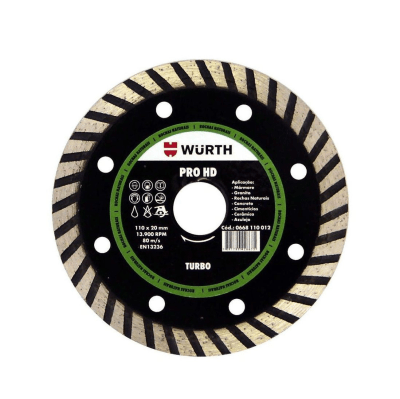 Disco diamantado pro hd 4 1/2'' Wurth