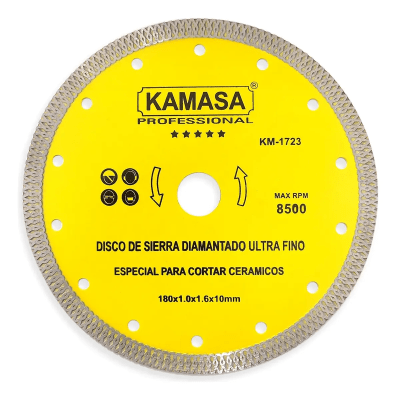 Disco diamantado ultra fino 7 1/4'' Kamasa1