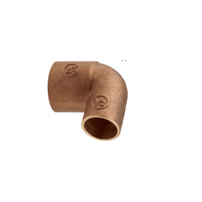 Codo terminal bronce 3/4'' SO x 1/2'' SO