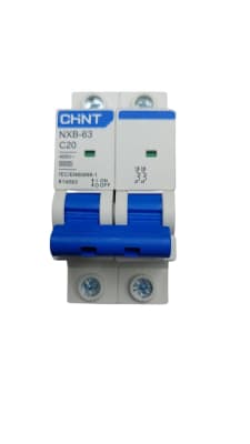 Interruptor automatico 2x20A C 6K 230-240VAC NXB-63 Chint
