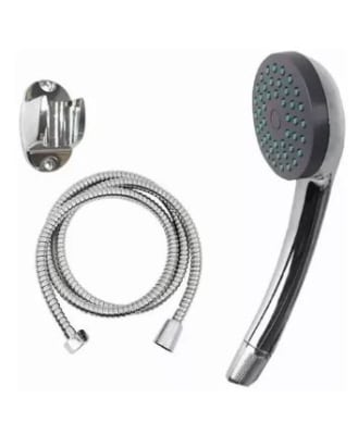 Juego de ducha teléfono cromada con flexible 1.5m y soporte Valprik1