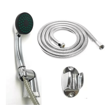 Ducha telefono cromada con flexible 1.5m y soporte Sigma