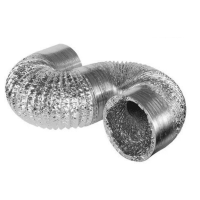 Ducto ventilacion aluminio flexible 4'' 2m.