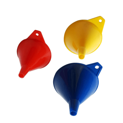 Set embudo plastico 3 pzas