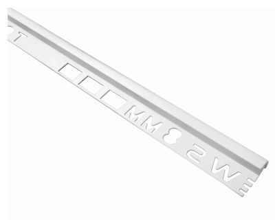Esquinero para ceramica 8mm blanco 2.3 metros