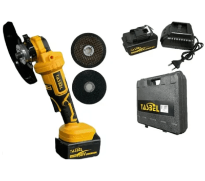 Esmeril inalambrico 98V 2 baterias 1 cargador 2 discos Tasbel1