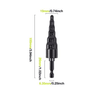 Expansor de tuberia 6 en 1 p/taladro