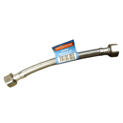 Flexible de agua 1/2x1/2'' HI-HI 30 cm1