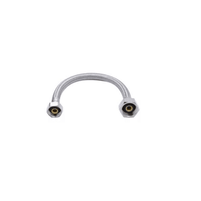 Flexible de agua 3/4'' x 1/2'' HI-HI 30 cm alta presion Inoxcrom