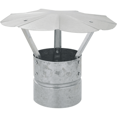 Gorro chino 5'' galvanizado (caldera/calefon)1