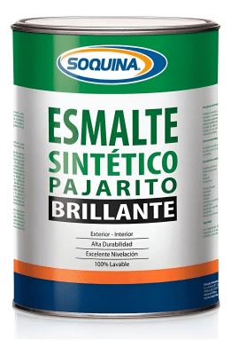 Esmalte sintetico gris maquina brillante 1/4 gl.  Soquina