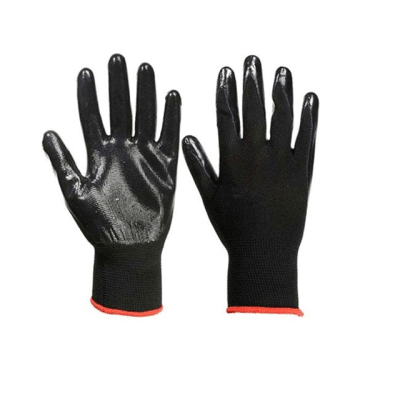 Guante goma negro1