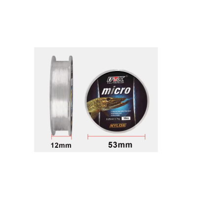 Hilo de nylon 0.14mm x 30m blanco (hilo de pesca)