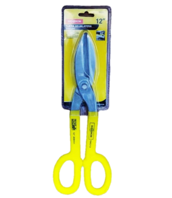 Tijera hojalatera 12'' mango amarillo