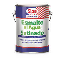 Esmalte al agua blanco satinado 1gl. Sipa1