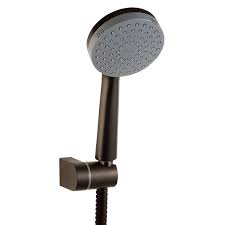 Juego ducha fija redonda c/mango de ducha negro1