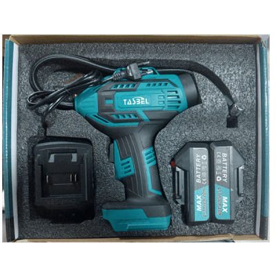Compresor inflador neumatico inalambrico 2 baterias 1 cargador Tasbel1