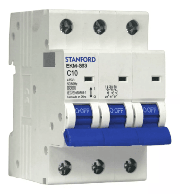 Interruptor automatico 6KA C 3x10 Amp Stanford1