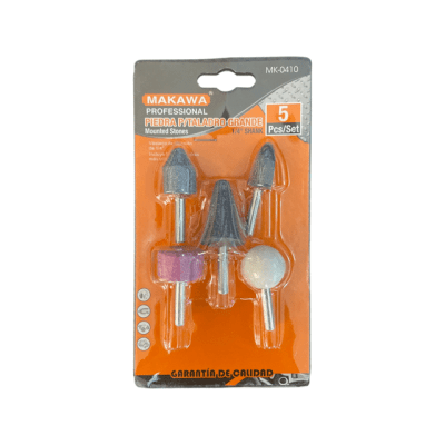 Juego de fresas 1/4'' taladro 5 pzas Makawa