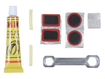 Kit reparacion neumaticos bicicleta 9 pzas