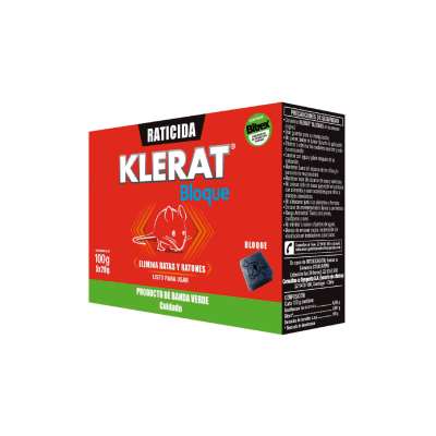 Raticida en en bloque 100 grs Klerat