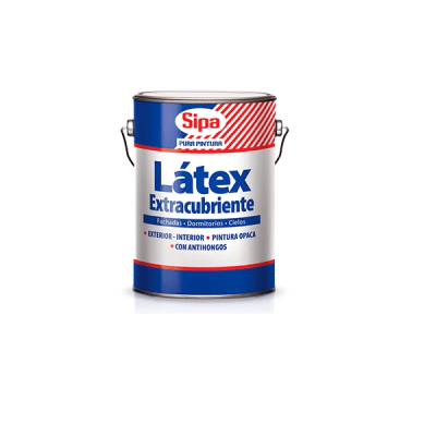 Latex extracubriente blanco 4 gl. Sipa