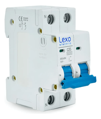Interruptor automatico 2X25A C 6K Lexo