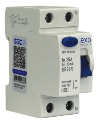 Interruptor diferencial 2x25A 30mA Lexo
