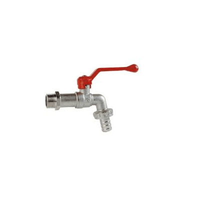 Llave de jardin 3/4 x 1'' manilla roja Hoffens1