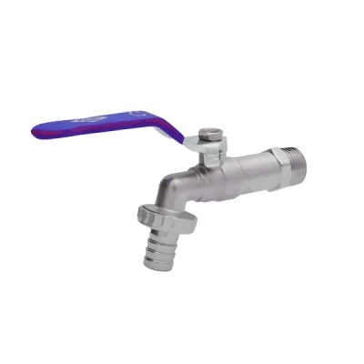 Llave de bola jardin 1/2 x 3/4'' manilla azul