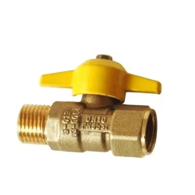 Llave de paso gas 1/2'' x 1/2'' HI-HE certificada