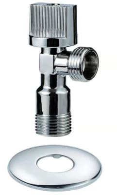 Llave angular 1/2x3/4'' 1 salida con flange Aquakit