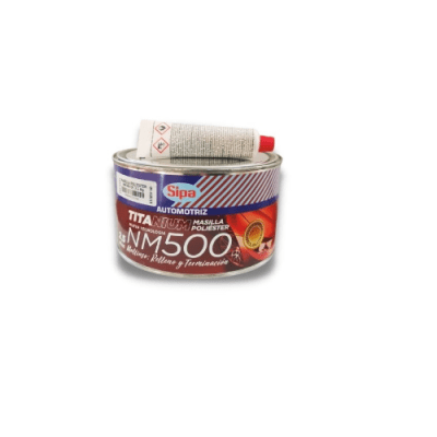 Masilla poliester Titanium NM500 500 gr con catalizador Sipa (masilla magica)1