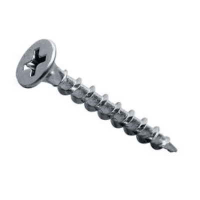 Tornillo volcanita 6x1 5/8'' rosca madera zinc. 1 unidad