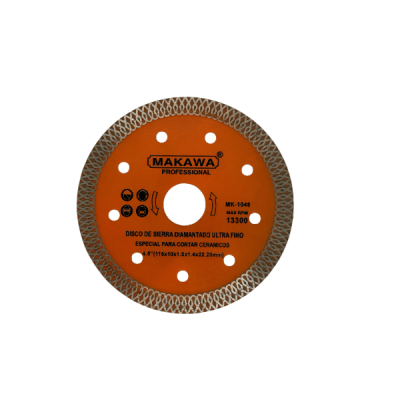 Disco diamantado ultrafino 4 1/2'' Makawa1