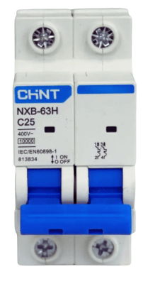 Interruptor automatico 2X25A C 10K 230-240VAC NXB-63 Chint