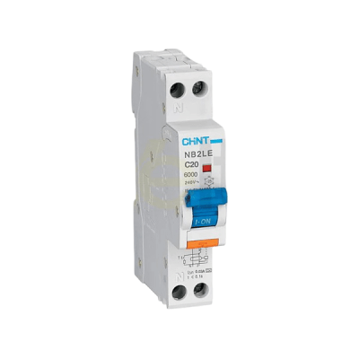 Interruptor automatico RCBO 1P+N 20A C 6K + diferencial 30mA Tipo A inmunizado Chint