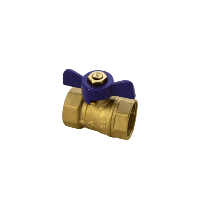 Mini valvula de bola 1/2'' HI-HI azul1
