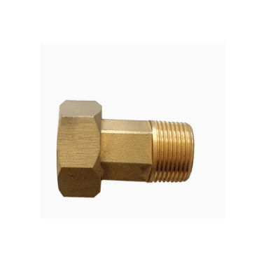 Cola medidor bronce 1''HI x 3/4'' HE con goma1