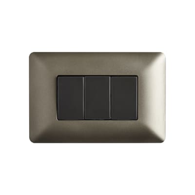 Interruptor triple (9/32) 4913 10A cafe Stanford