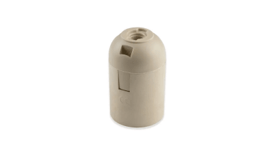 Portalampara roscable E27 blanco (soquete lampara)