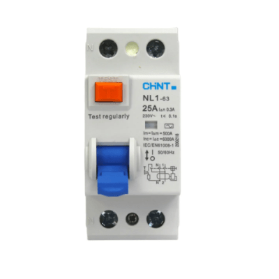 Interruptor diferencial 2x25A 30mA 6K Tipo C NL1 Chint