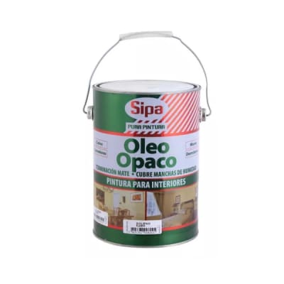 Oleo opaco blanco 1 gl. Sipa