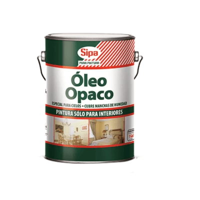Oleo opaco blanco 1/4 gl.  Sipa