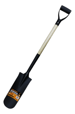 Pala de desague con mango madera (pala hoyera)