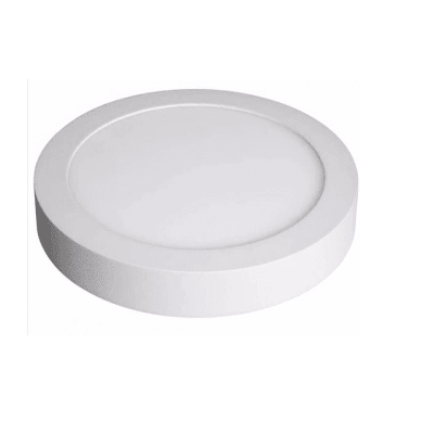Panel led sobrepuesto redondo 6w 3000K luz calida