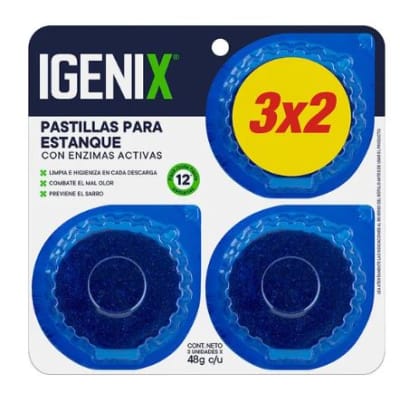 Pastilla estanque Igenix 3 unidades