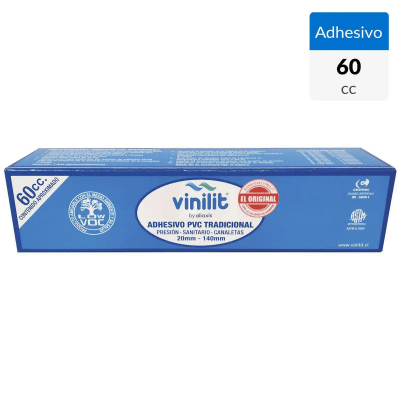 Adhesivo pvc secado tradicional 60cc Vinilit1