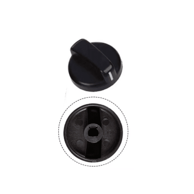 Perilla para control gas cocina 45mm negro 1 unidad