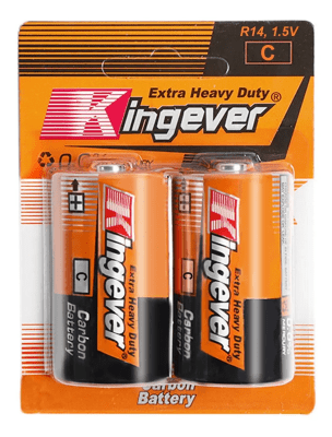 Pila D carbono 2 unidades Kingever1